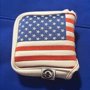 Pins and Aces American Flag mallet putter headcover